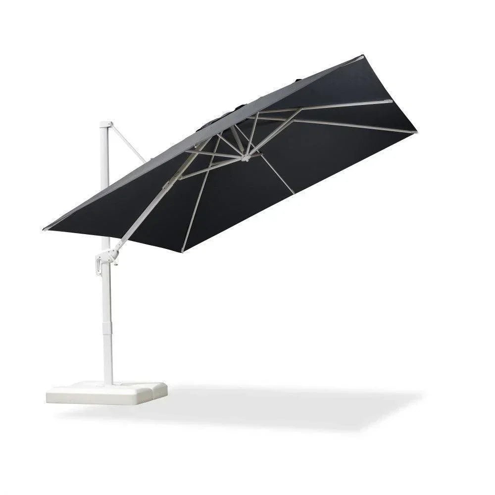 Morden White Outdoor Umbrella Premium Aluminum Patio Cantilever Pool Sun Umbrellas - Image 125