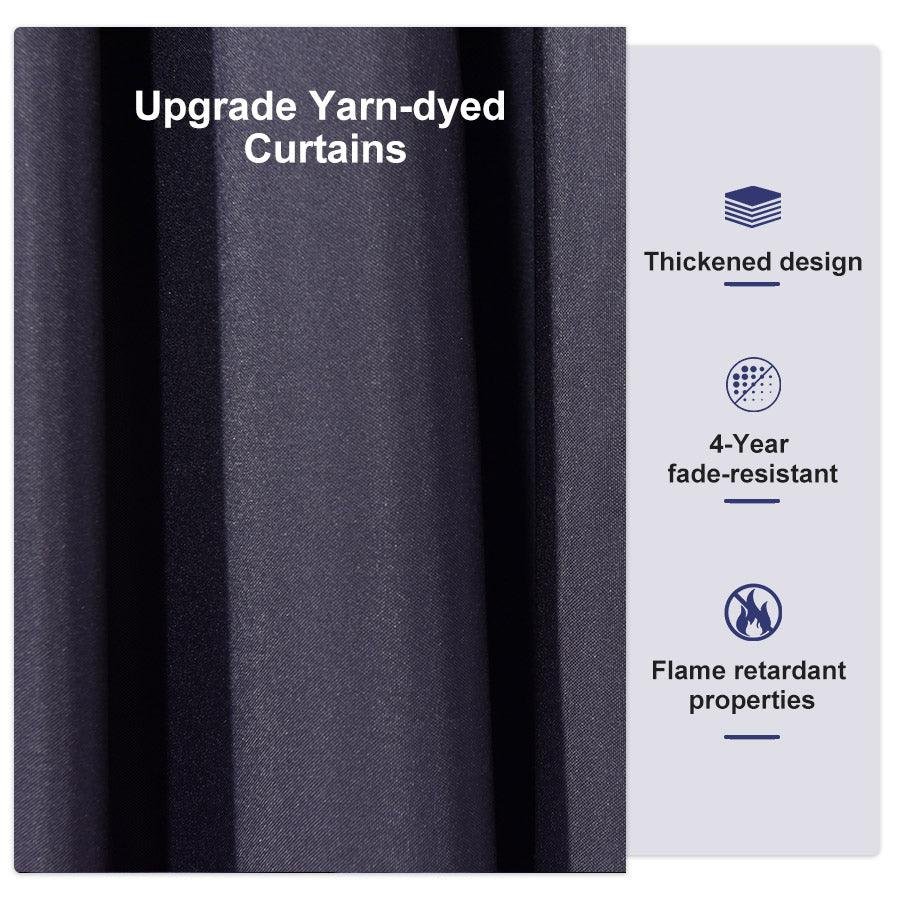 Outdoor Hardtop Gazebo for Patio Bronze Aluminum Frame Pavilion with Navy-Blue Curtain and String Lights-milky - Image 93