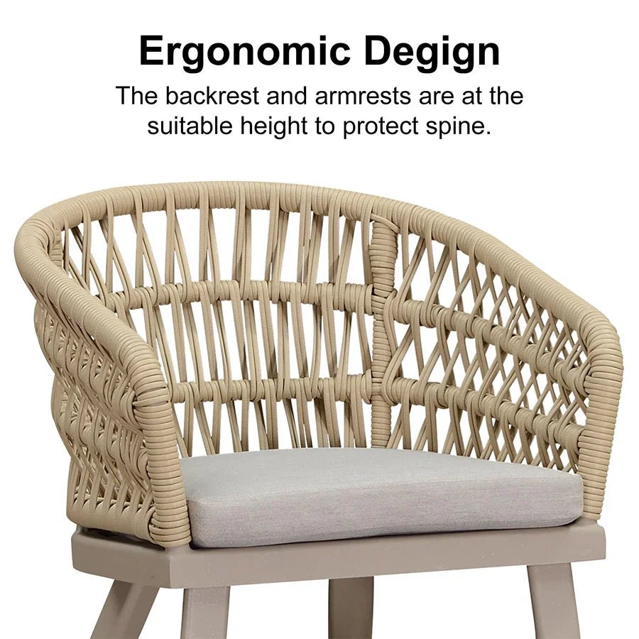 Outdoor Bar Stools Counter Stools Rattan Bar Stools Chair with Backrest for Indoor or Outdoor, Kitchen lsland - Image 47