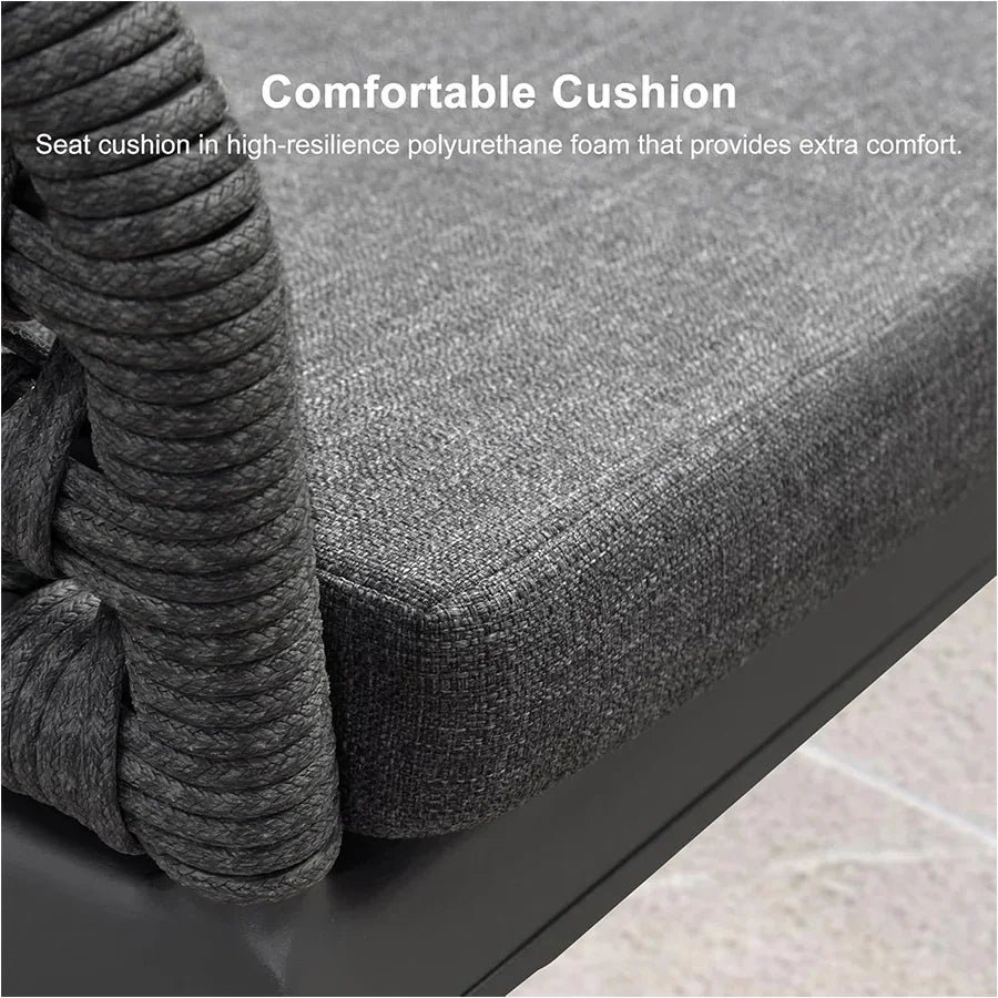 Modern Bar Stools Aluminum Bar Stool with Cushion for Indoor and Outdoor, Kitchen Island - Image 22