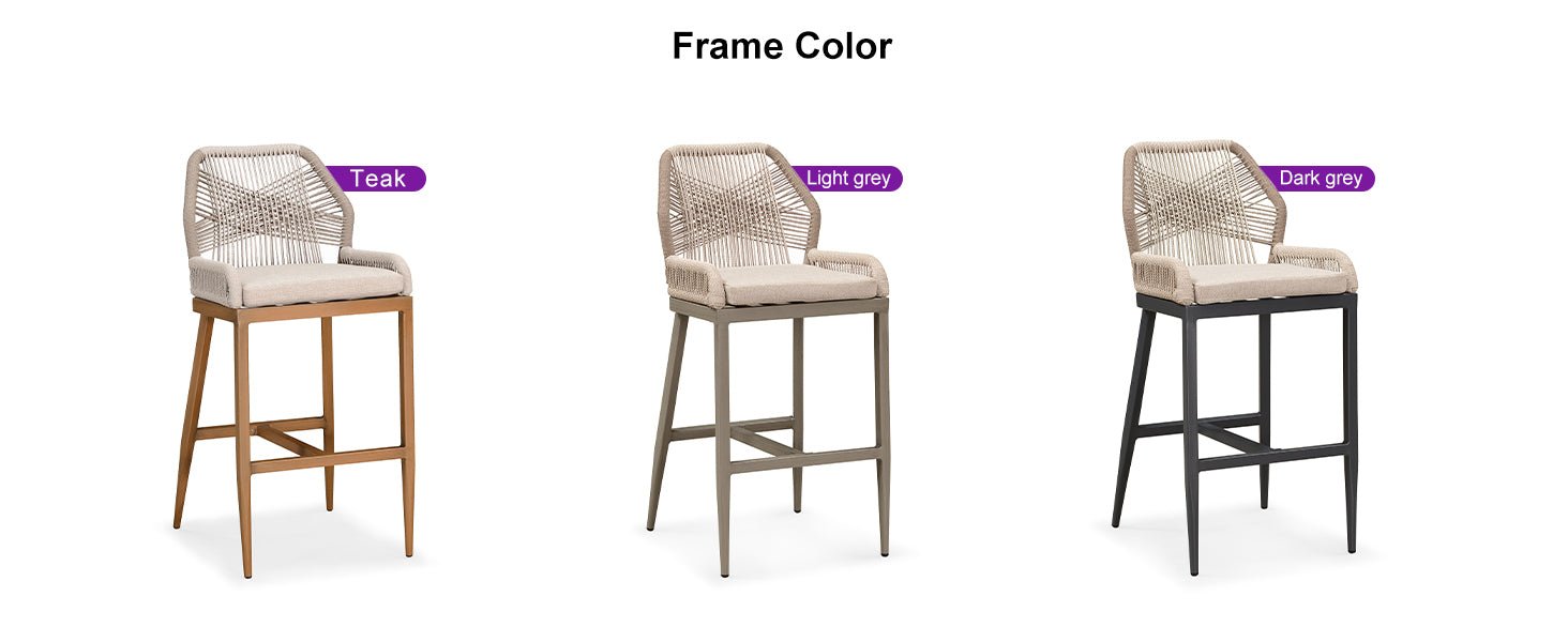 PURPLE LEAF Outdoor Bar Stools