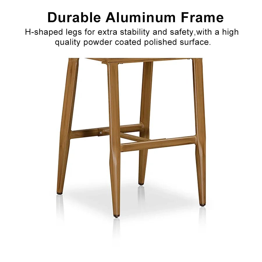 Outdoor Bar Stools Counter Stools Rattan Bar Stools Chair with Backrest for Indoor or Outdoor, Kitchen lsland - Image 34