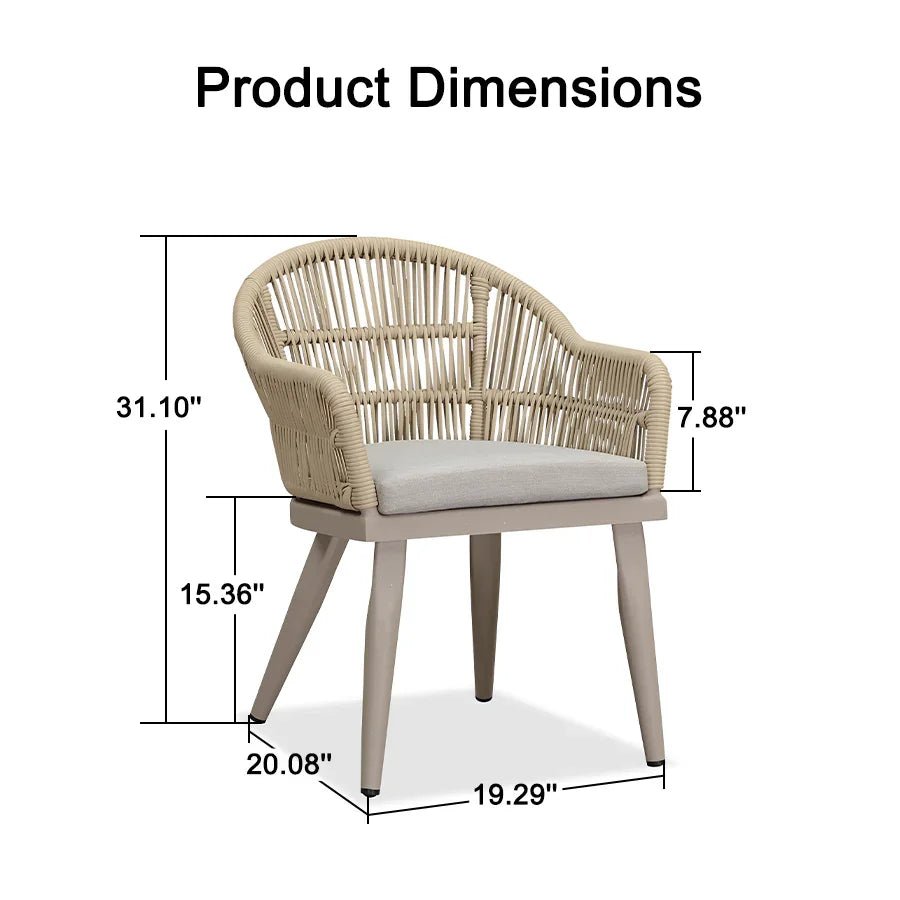 Outdoor Bar Stools Rattan Bar Stools Counter Stools with Back and Cushions  for Patio, Garden, Kitchen - Image 95