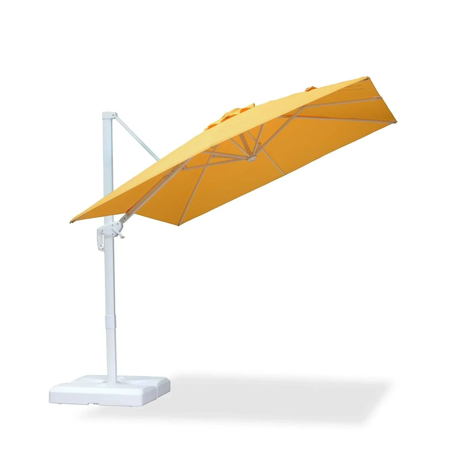 Morden White Outdoor Umbrella Premium Aluminum Patio Cantilever Pool Sun Umbrellas - Image 112