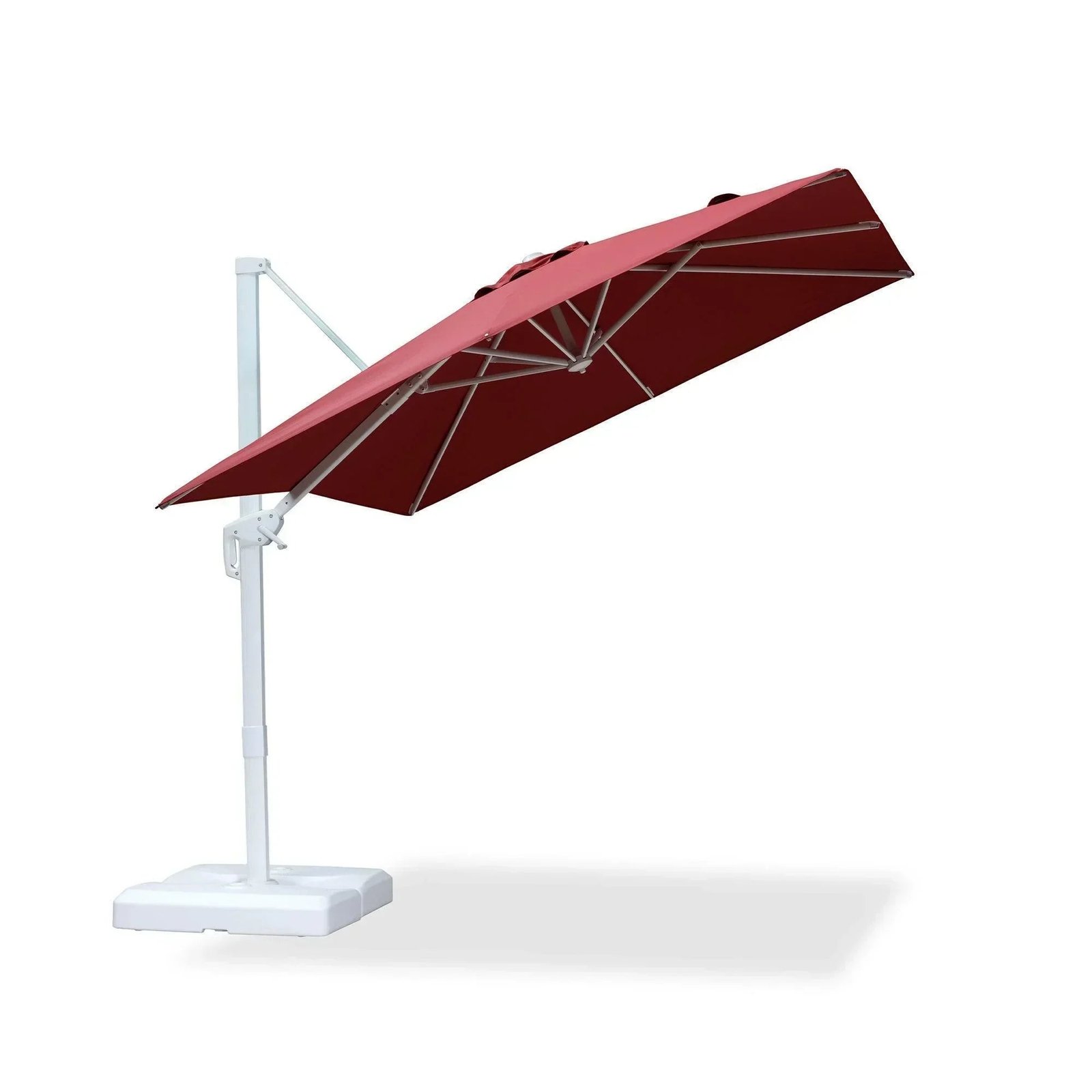Morden White Outdoor Umbrella Premium Aluminum Patio Cantilever Pool Sun Umbrellas - Image 109