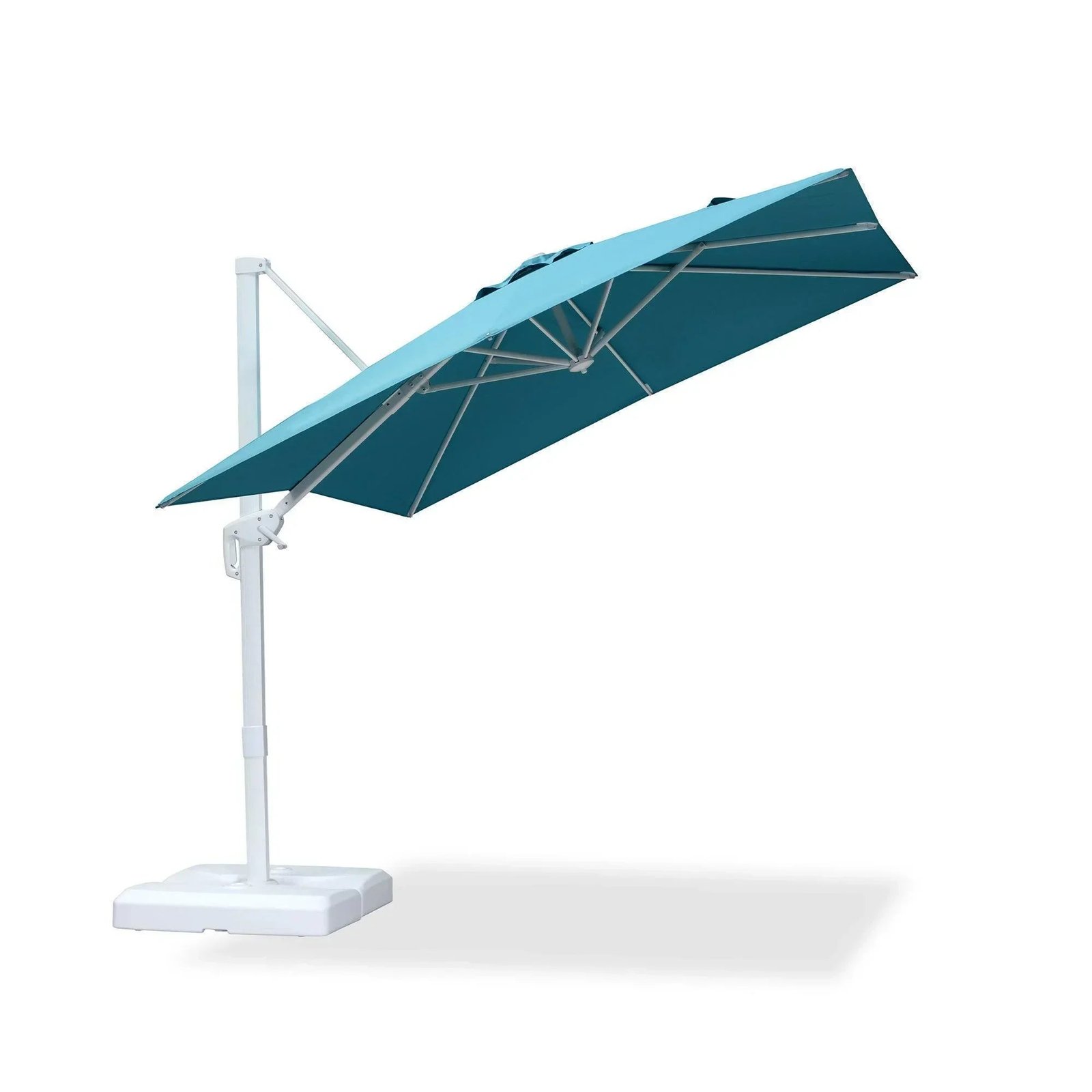 Morden White Outdoor Umbrella Premium Aluminum Patio Cantilever Pool Sun Umbrellas - Image 110