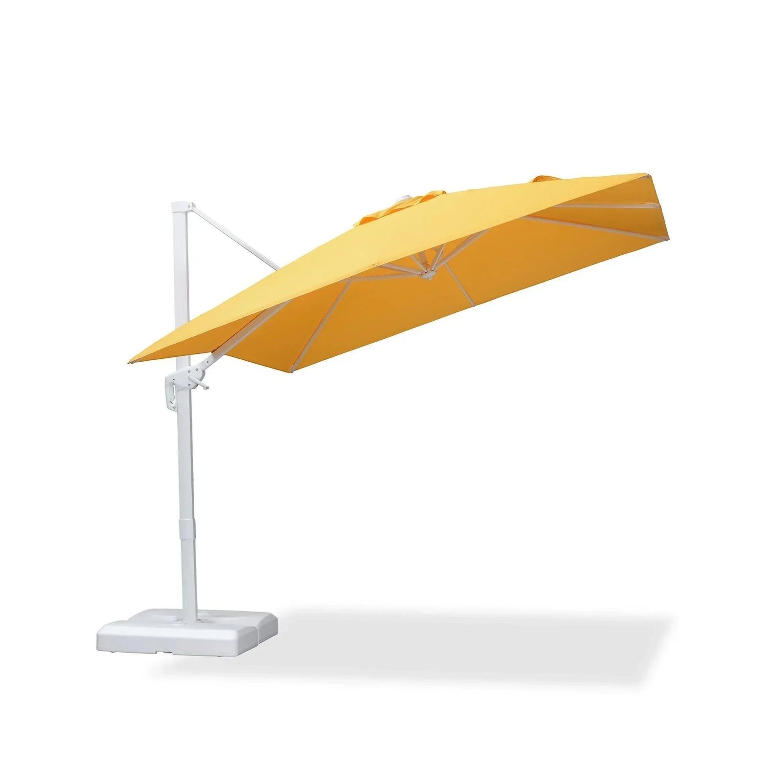 Morden White Outdoor Umbrella Premium Aluminum Patio Cantilever Pool Sun Umbrellas - Image 121