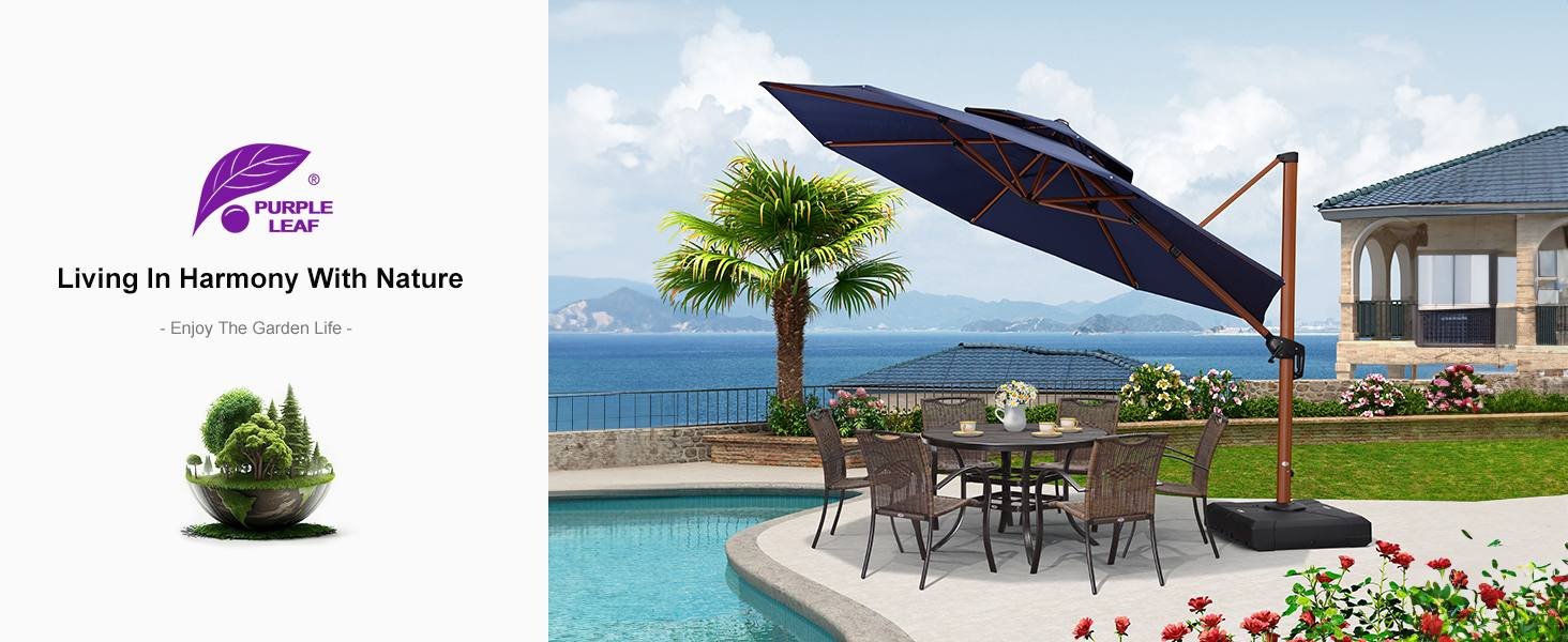PURPLE-LEAF-Large-Outdoor-Umbrella-Navy Blue