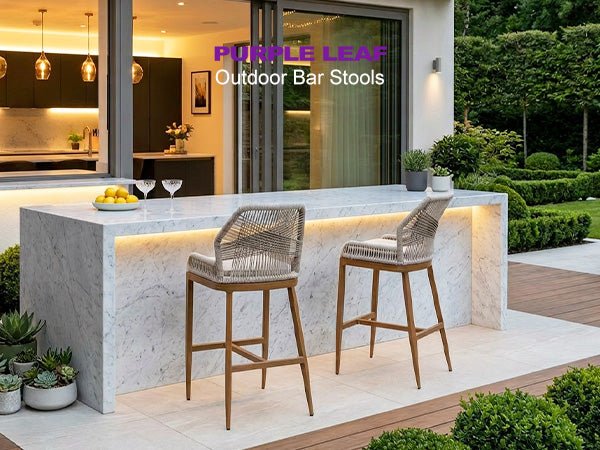 PURPLE LEAF Outdoor Bar Stools