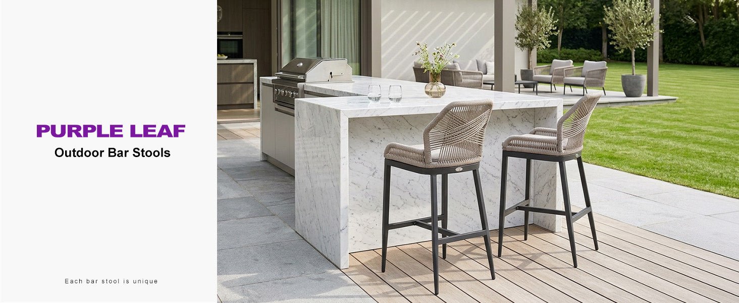 PURPLE LEAF Outdoor Bar Stools