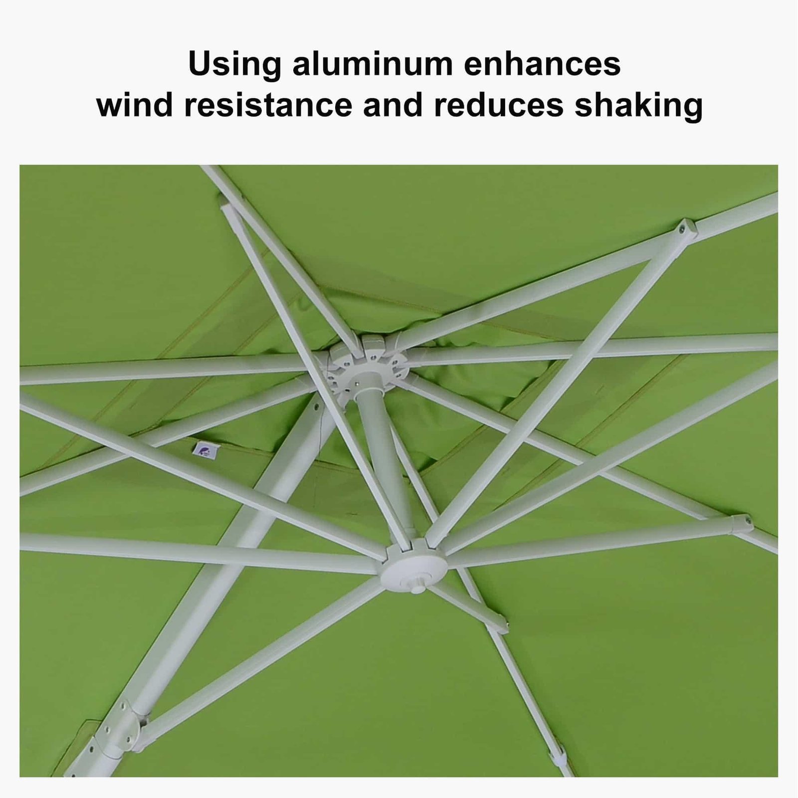 Morden White Outdoor Umbrella Premium Aluminum Patio Cantilever Pool Sun Umbrellas - Image 59