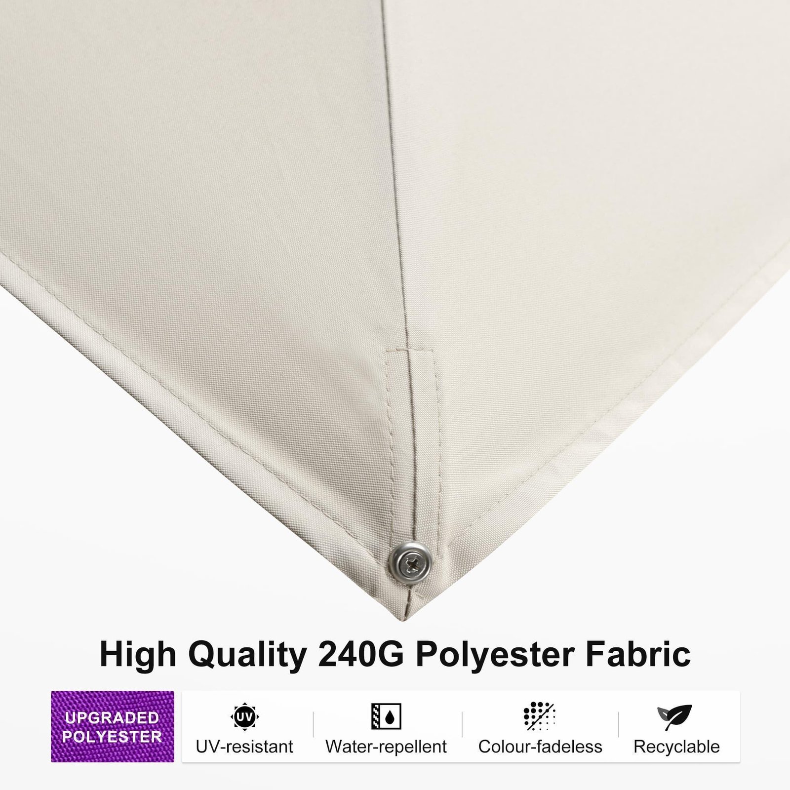 Wood Grain Cantilever Patio Umbrella Aluminum Outdoor Umbrellas - Image 170