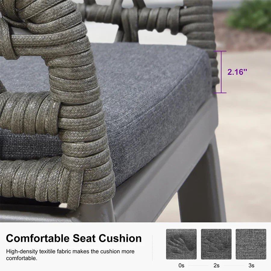 Outdoor Bar Stools Counter Stools Rattan Bar Stools Chair with Backrest for Indoor or Outdoor, Kitchen lsland - Image 69