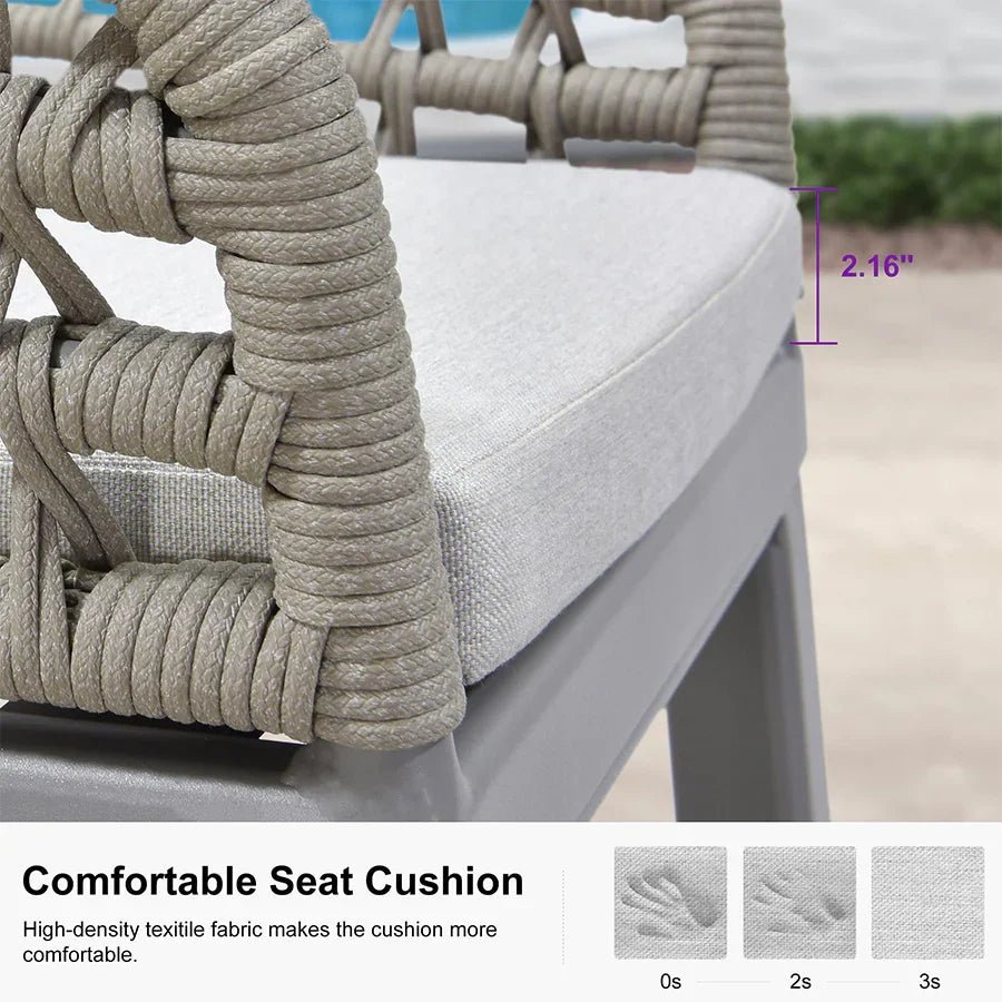 Outdoor Bar Stools Counter Stools Rattan Bar Stools Chair with Backrest for Indoor or Outdoor, Kitchen lsland - Image 78