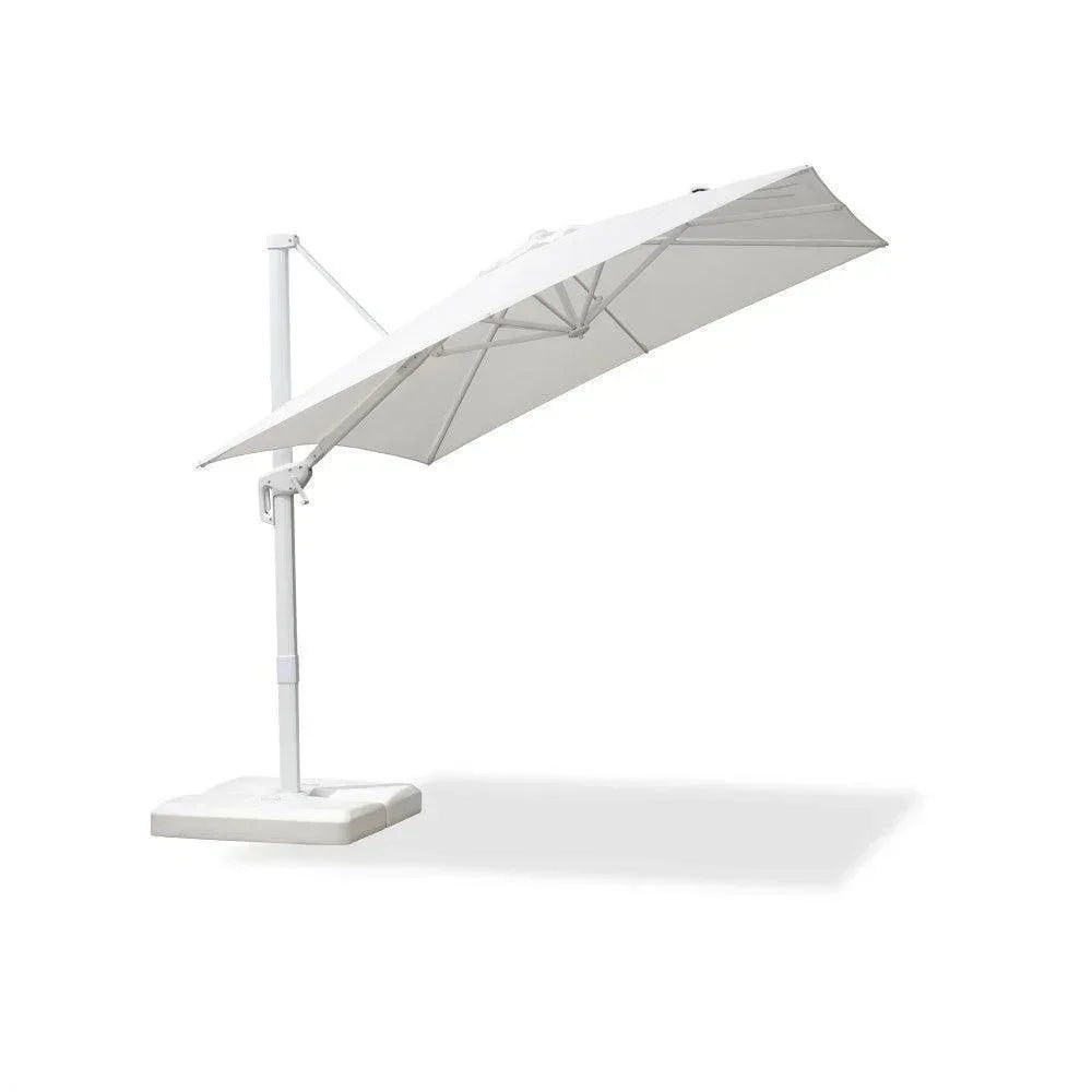Morden White Outdoor Umbrella Premium Aluminum Patio Cantilever Pool Sun Umbrellas - Image 145